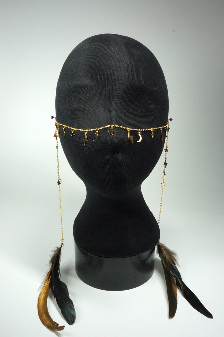 FACE CHAIN NIGHT GOLD